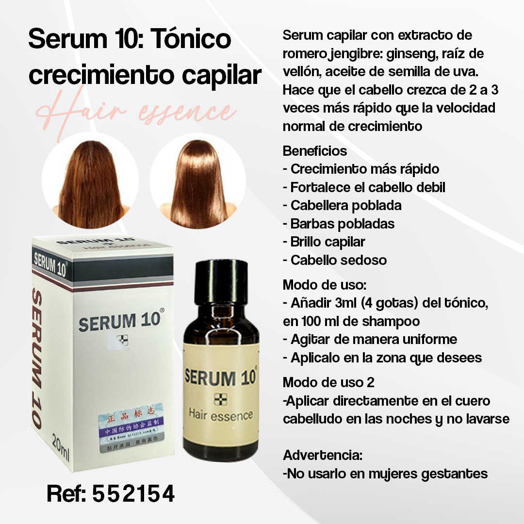 TÓNICO CAPILAR SERUM 10